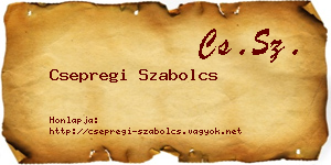 Csepregi Szabolcs névjegykártya
